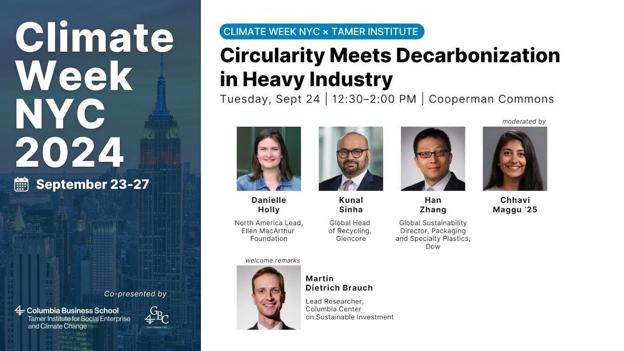 Circularity Meets Decarbonization in Heavy Industry