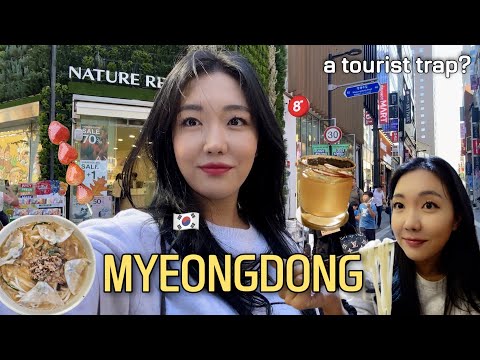um guia de bairro para garotas legais para MYEONGDONG! comida de rua e bares e cafés clandestinos escondidos ✨