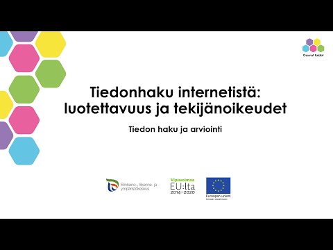 Tiedonhaku internetistä: luotettavuus ja tekijänoikeudet