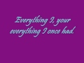The Honorary Title- Everything I Once Had lyrics