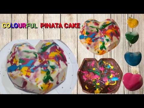 #3DCAKE #COLOURFULCAKEPINATA CHOCOLATE CAKE RECIPE OF PINATA WITH MOULDE | How to make Piñata recipe