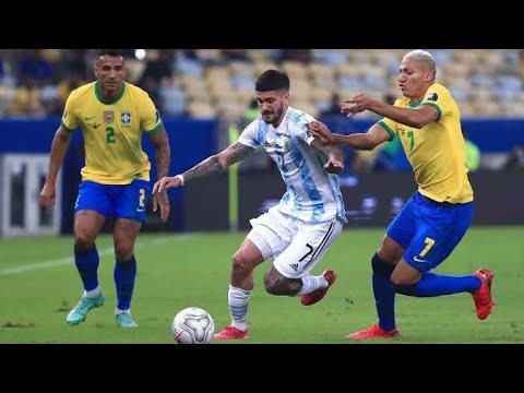 Rodrigo De Paul vs Brazil copa America final match #afa #Argentina #Brazil #copaamerica #depoal #hd