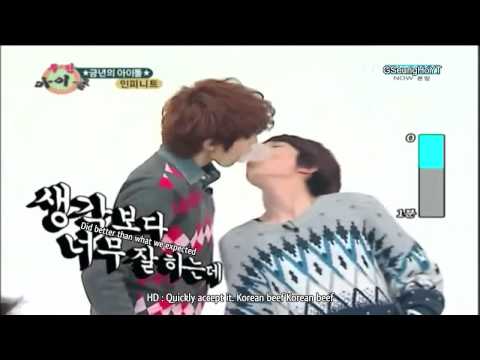 111224 INFINITE Weekly Idol - Paper Game [CUT]