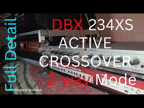 DBX 234XS Crossover 2-way💥 mode settings | Active crossover | full detail