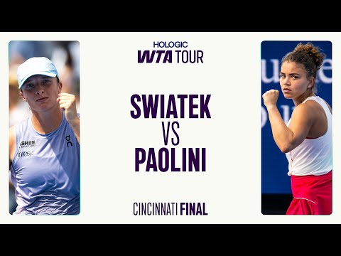 Iga Swiatek vs. Jasmine Paolini | 2025 Cincinnati Final | WTA Match Highlights