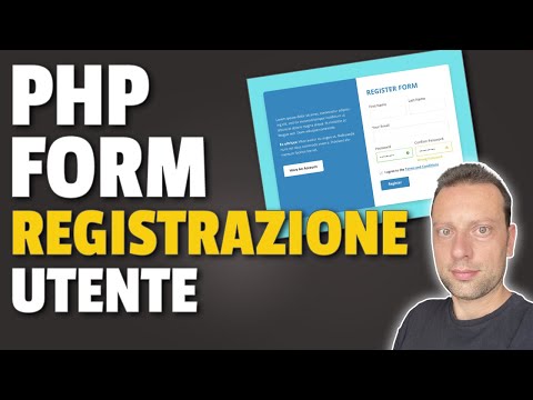 PHP CORSO ITA - PHP REGISTRAZIONE UTENTE