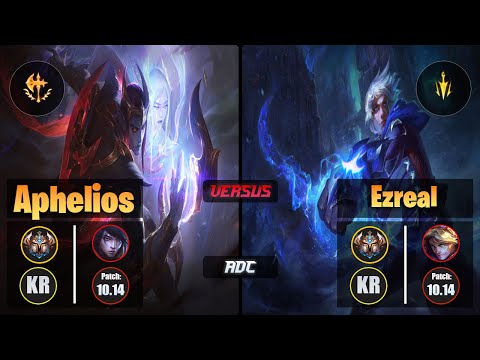 Challenger APHELIOS [Conqueror] (ADC) VS  EZREAL - Challenger KR Patch 10.14
