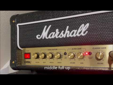 Marshall DSL1  amp test(1w /0.1w all tube guitar amp)