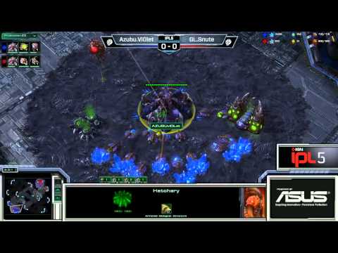 SC2 Snute vs viOLet ZvZ Game 1 IPL 5 Winners Round 4 Starcraft 2 Tournaments