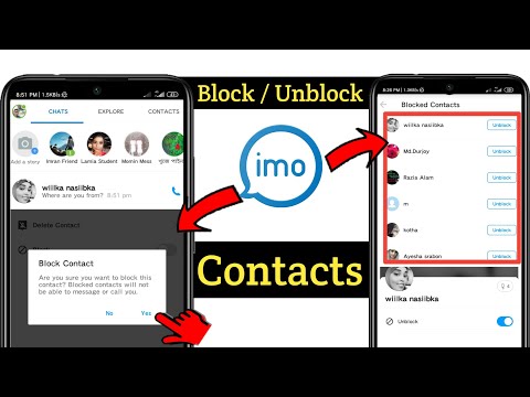 How to Block & UnBlock imo Contacts Easily