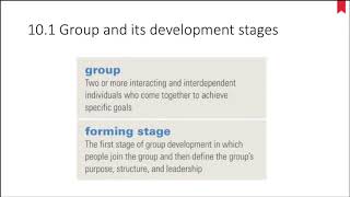 USMG10 Topic 6: Understanding Groups and Managing Work Teams