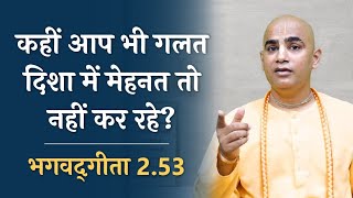 Working hard in right direction | Bhagavad Gita 2.53 | Chakravarti Das