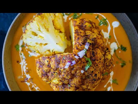 Instant Pot Whole Roasted Cauliflower in Creamy Sauce