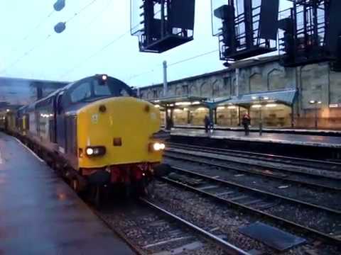 The x3 Class 37 DRS Nos.37609+37508 & 37218 with Pathfinder Tours was departs at Carlisle.