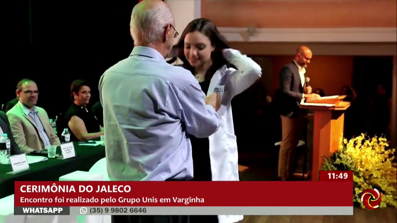 Cerimônia do Jaleco no curso de medicina do Unis em Varginha