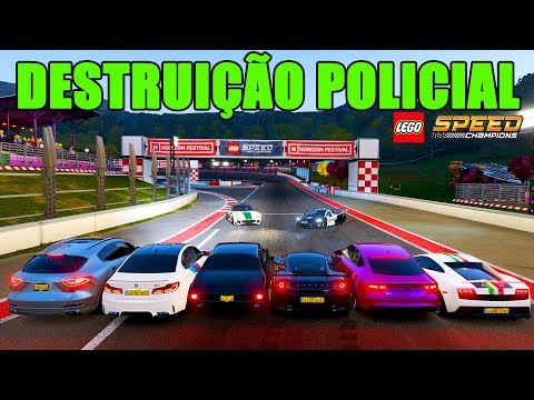 Forza Horizon 4 LEGO - DESTRUIÇÃO POLICIAL NA CIDADE LEGO - GamePlay