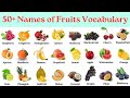 50+ Names of Fruits vocabulary | English practice #learnenglish #vocabulary
