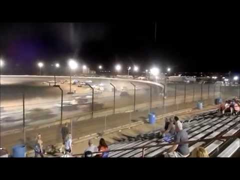 First Lap Crash Bombers Main Arizona Speedway 6-27-2015