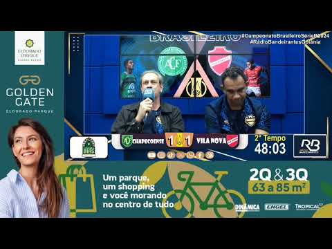 Túlio Isac narrando os Gols - Chapecoense 1 x 1 Vila Nova / Brasileiro Série B - 2024