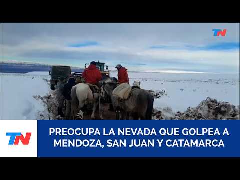 Se agrava la situación en Mendoza, Catamarca y San Juan por una nevada histórica en la región