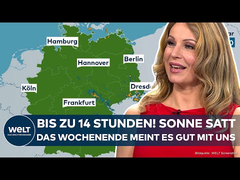 WETTER IN DEUTSCHLAND: Endlich wieder Sommer! Packt die Badehose ein! Das Wochenende wird sonnig