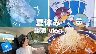 【勝浦Vlog】勝浦グルメ＆海を満喫する夏休み旅！🌊🍜釣果はいかに…？？【ecoco】