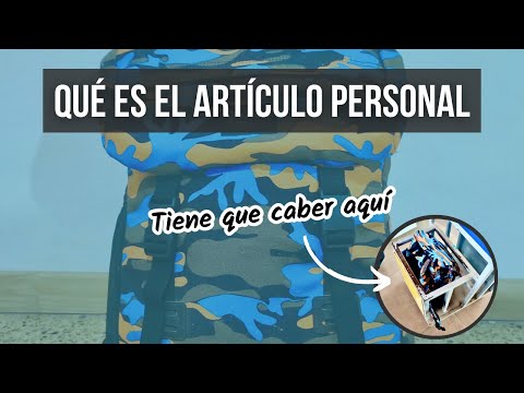 ¿Qué es el ARTÍCULO PERSONAL o BOLSO DE MANO? | Equipaje de mano para viajar en avión
