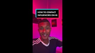 How To Contact Influencers on Instagram #Shorts
