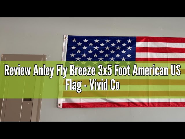 Vídeo relacionado con Anley Fly Breeze Bandera Verde sólida de 3x5 pies - Color vívido y Resistente a la decoloración UV - Encabezado de Lona y Doble Costura - Banderas Verdes Lisas Poliéster con Arandelas
