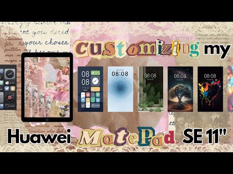 huawei matepad SE 11" homescreen customizing