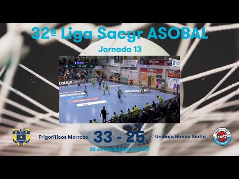 32ª Liga Sacyr ASOBAL J13: Frigoríficos Morrazo - Unicaja Banco Sinfín 33-25