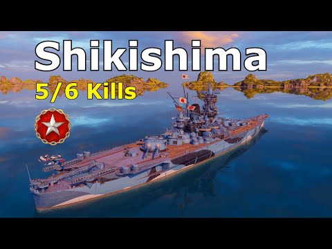 World of WarShips Shikishima - 5 Kills 295K Damage | 5/6 Kills