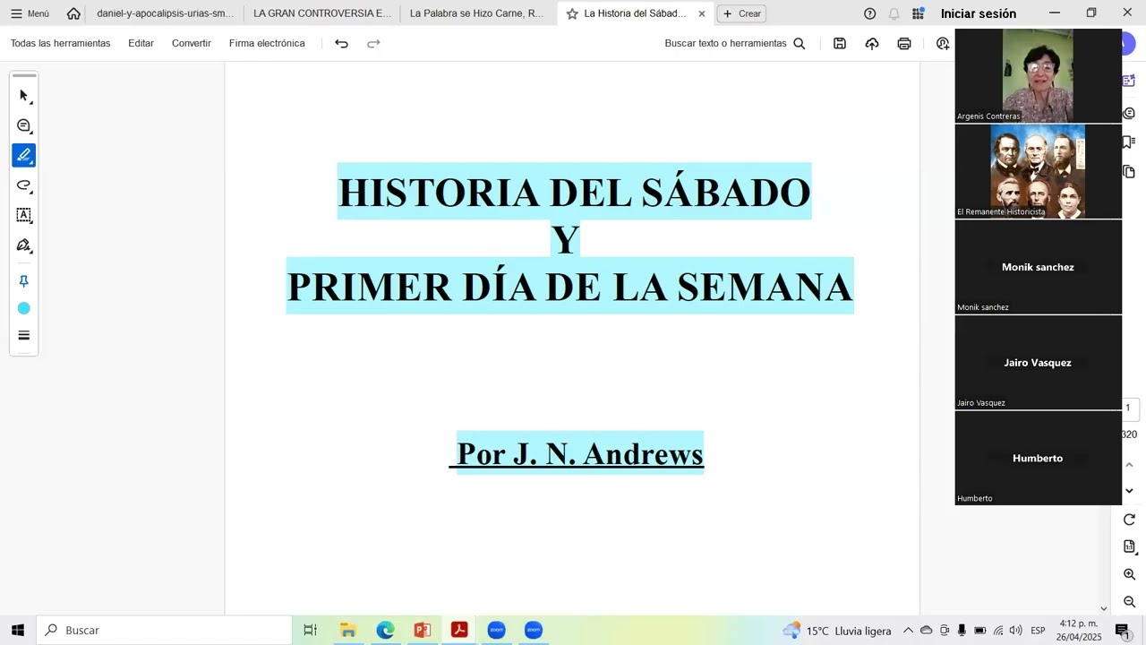 GUARDADORES DEL SABADO EN INGLATERRA. Argenis C.