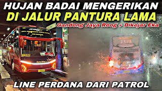 Download lagu Hujan Badai Mengerikan Di Jalur Pantura Lama 😱 Finish Jam Berapa Ya ⁉️| trip Sugeng Rahayu W 7062 UO mp3