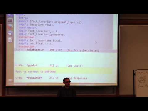 Adam Chlipala Lecture 2, OPLSS 2015