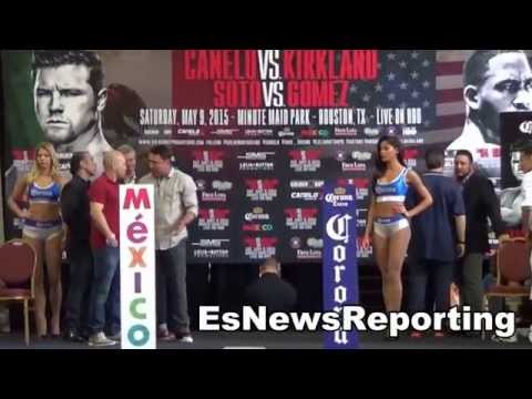 Canelo vs Kirkland FULL EPIC WEIGH IN!
