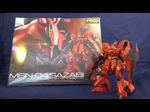 RG Sazabi Review 1/144 Real Grade Gunpla