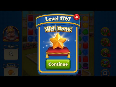 Royal Match - King Robert - Level 1767 (last move clearance)