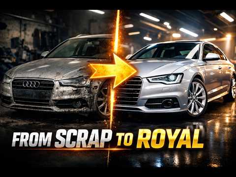 From Scrap to Royal Beast — Audi A6 Full Restoration in 50 Cinematic Steps!