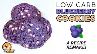 Low Carb BLUEBERRY COOKIES 🫐 VIRAL Keto Cookie Recipe!