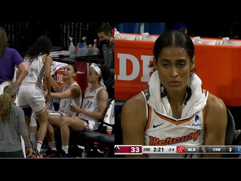 HEATED Teammates Taurasi & Skylar Diggins-Smith SEPARATED On Bench After Argument! | Phoenix Mercury
