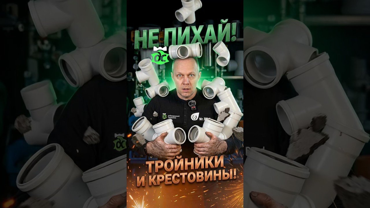 Правильное применение прямых тройников канализации