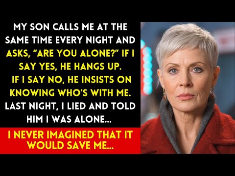MY SON CALLS ME EVERY NIGHT AND ASKS IF I’M ALONE. LAST NIGHT, I LIED — AND IT SAVED MY LIFE!