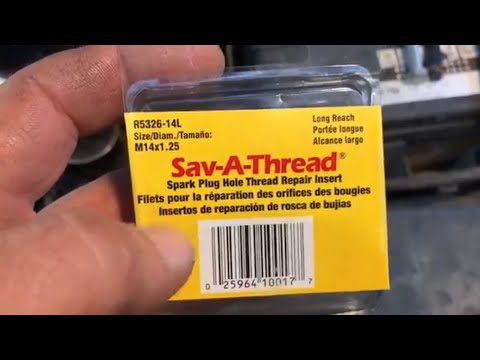 Fixing stripped spark plug hole in an aluminum Head