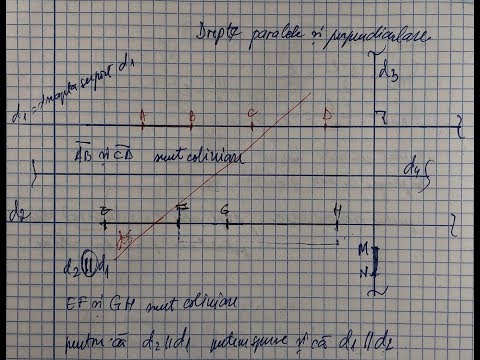 Geometrie - drepte paralele si perpendiculare