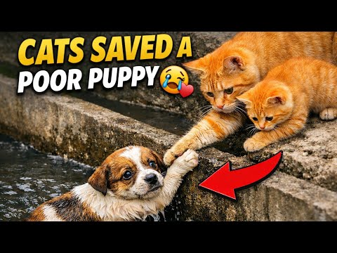 Cats & Kittens Acting Like Humans and Saving a Poor Puppy 🐶❤️ | Cute & Emotional#emotionalstory 