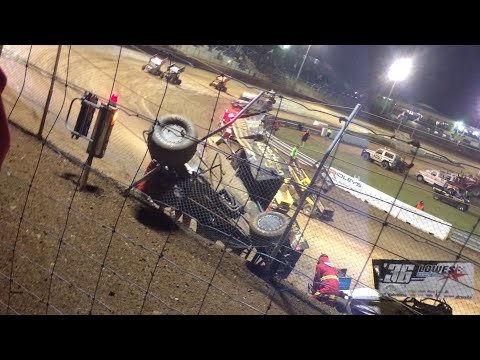Sprintcar crash Kerry Madsen Murray Bridge Speedway 2017