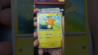 Opening a booster pack of Scarlet&Violet Base #pokemon #pokemonchannel #pokemoncards #pokemontcg #fy
