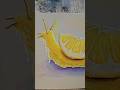Lemony Fresh Snail Painting In Gouache