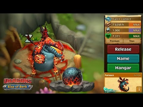 Furnace, Max Level 124 - Premium Thunderpede Dragon | Dragons: Rise of Berk
